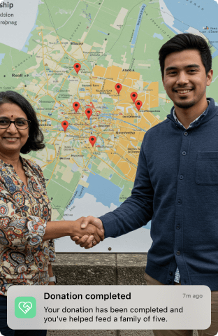 Image of two people shaking hands