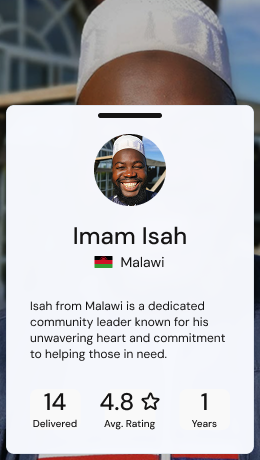 Reeler image of Imam profile card